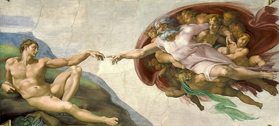Michelangelo creation of Adam