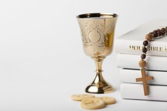 holy communion concept with bible