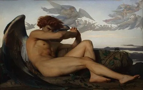 The Fallen Angel painting by Alexandre Cabanel 